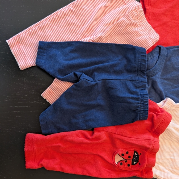 3 For $18 Carter's Navy and Red Baby Outfit Set - Picture 2 of 16
